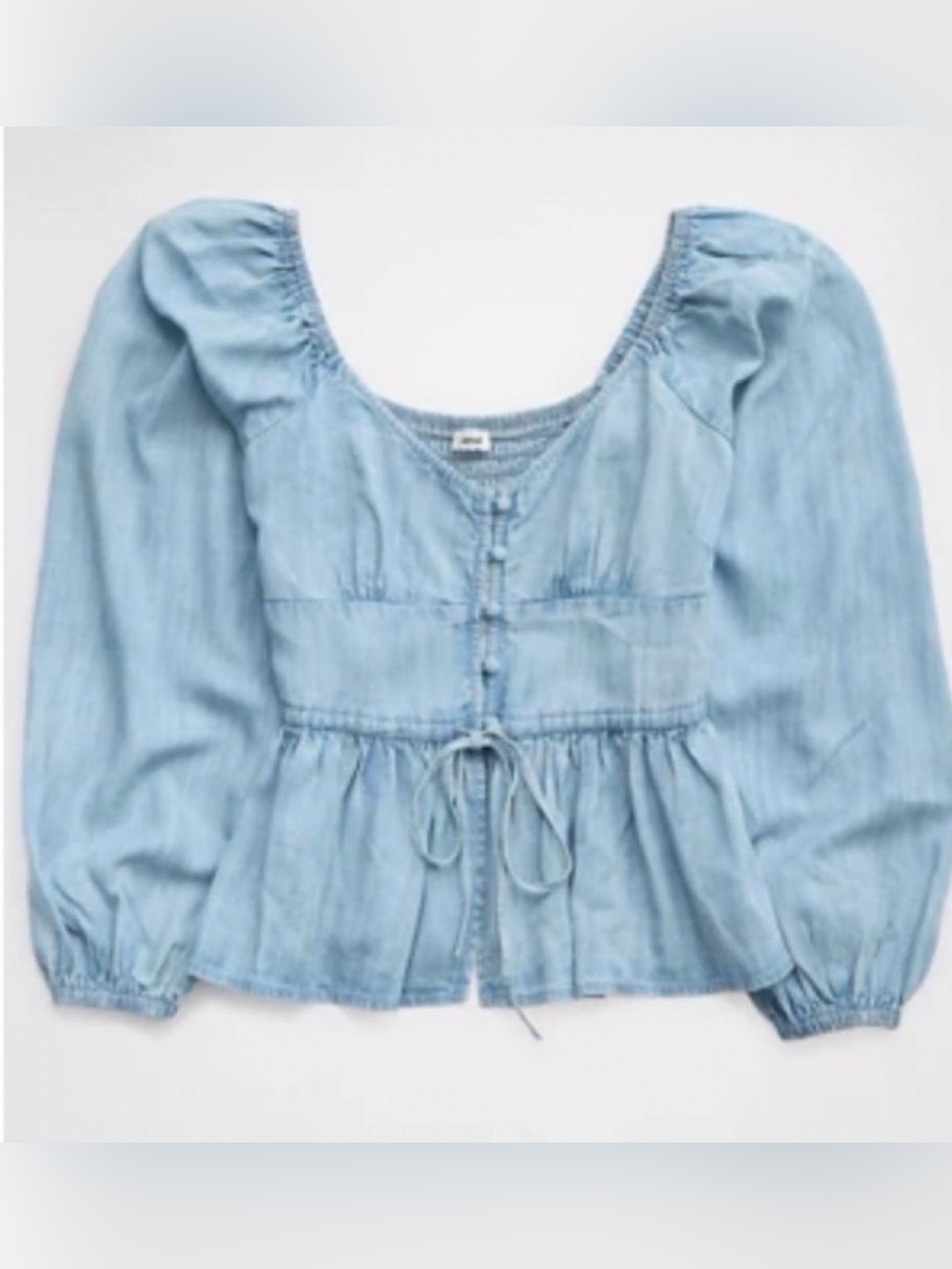 Aerie Chambray Blouse
